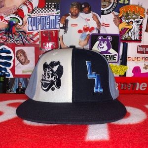 Vintage 2007 Supreme New Era Pinwheel Panel Fitted Hat Cap Worn Once Size 7 1/2